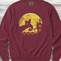 Havanese Halloween Moon Sweatshirt - Crimson