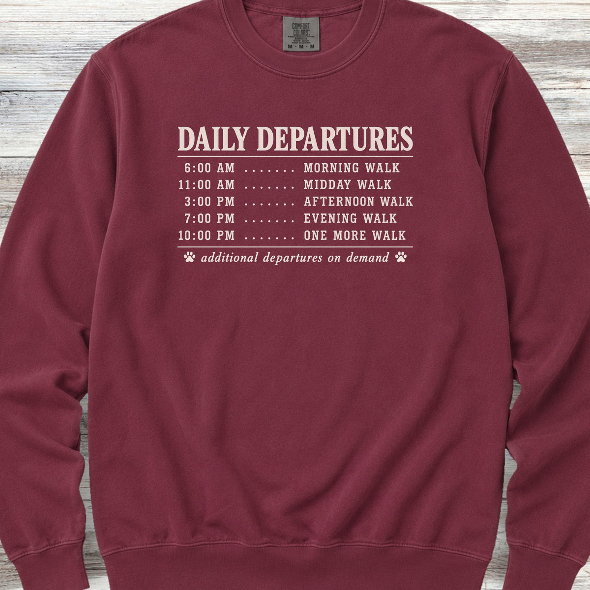 Daily Departures Sweatshirt - Crimson