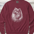 Pomeranian Loyalty Sweatshirt - Crimson