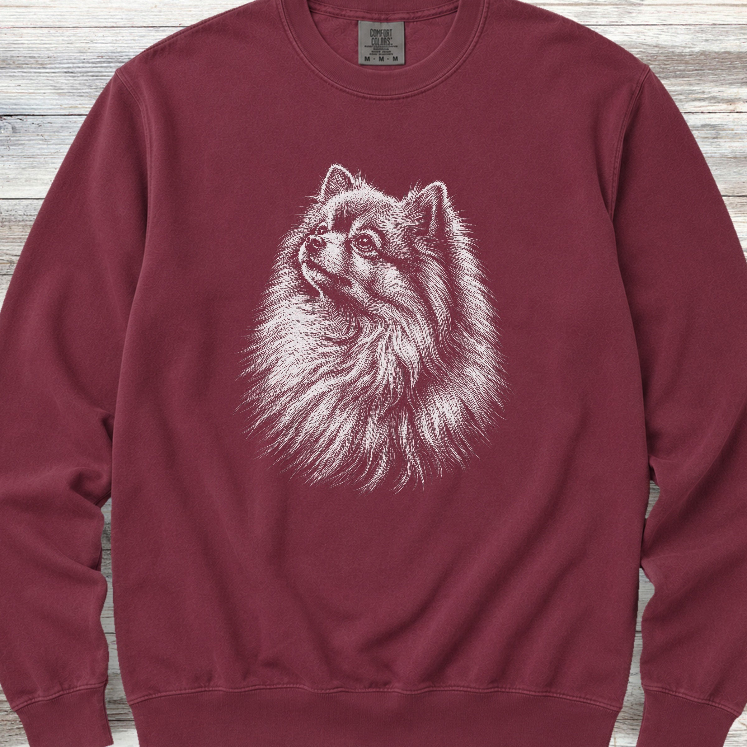 Pomeranian Loyalty Sweatshirt - Crimson
