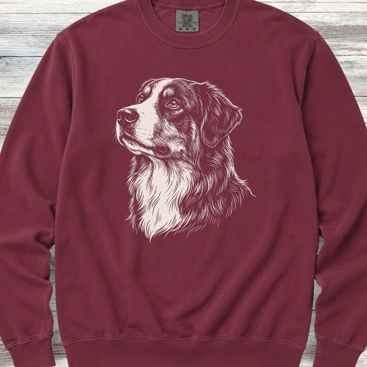 Australian Mountain Dog Loyalty Sweatshirt - Crimson