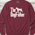 Boxer Dog Father Sweatshirt - Crimson