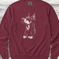 Doberman Loyalty Sweatshirt - Crimson