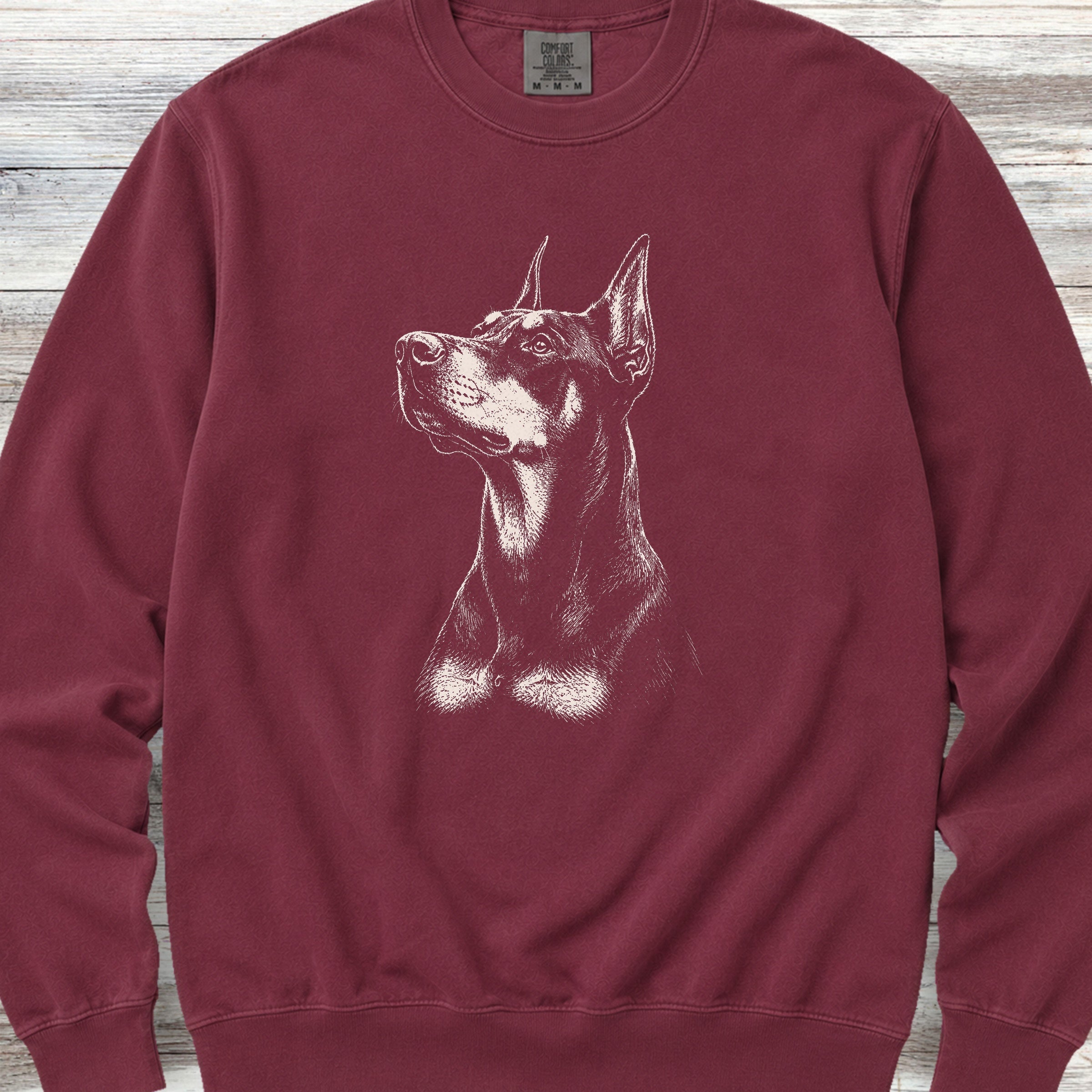 Doberman Loyalty Sweatshirt - Crimson