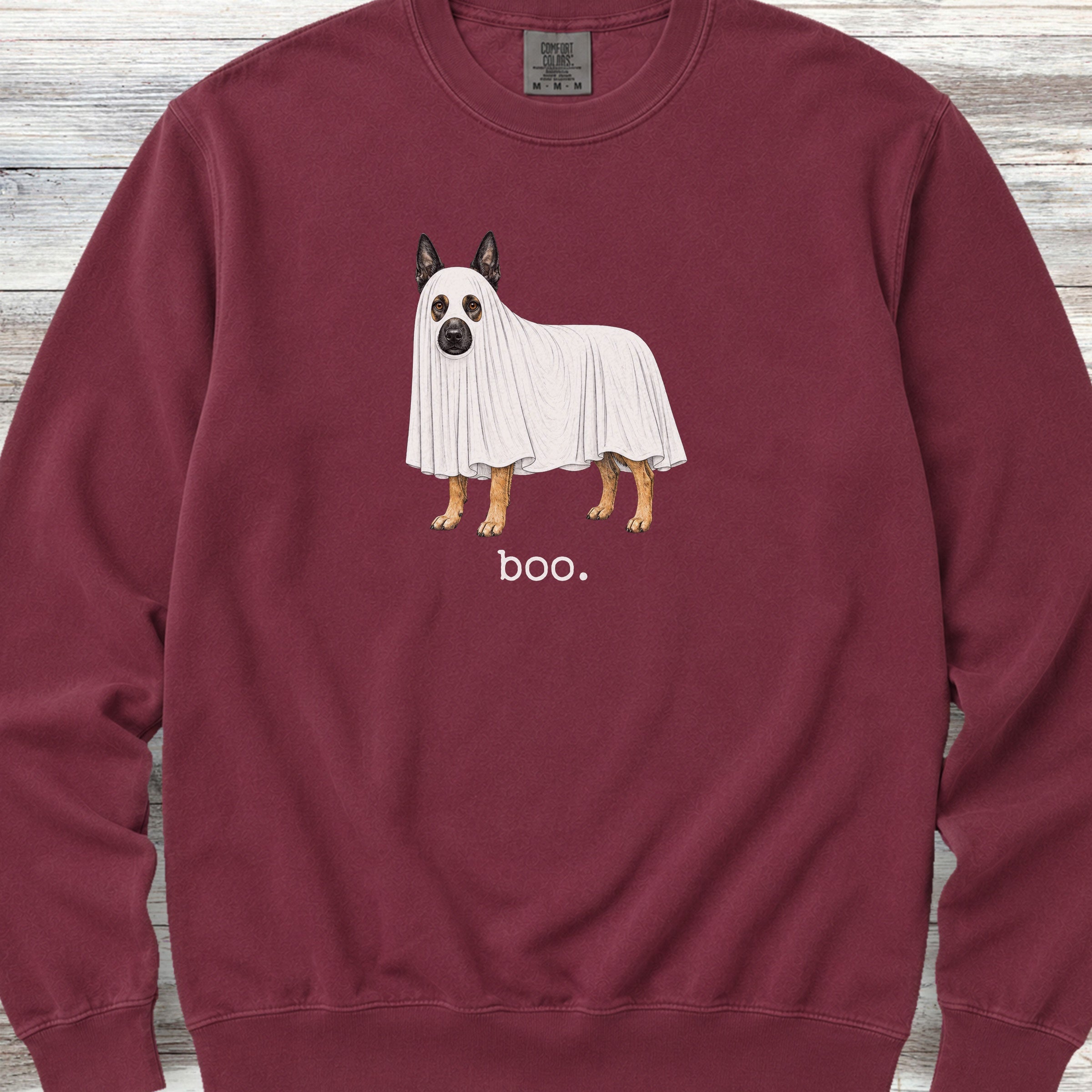Belgian Malinois Boo Sweatshirt - Crimson