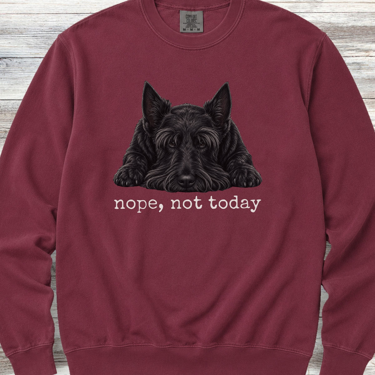 Scottish Terrier Nope Sweatshirt - Crimson