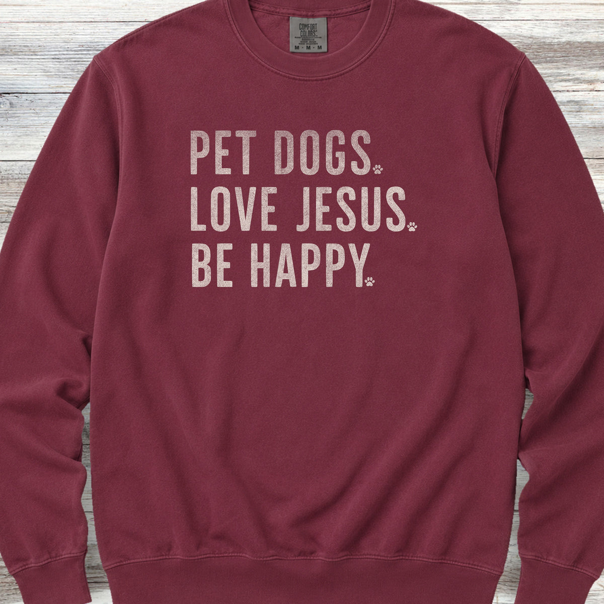 Love Jesus Sweatshirt - Crimson