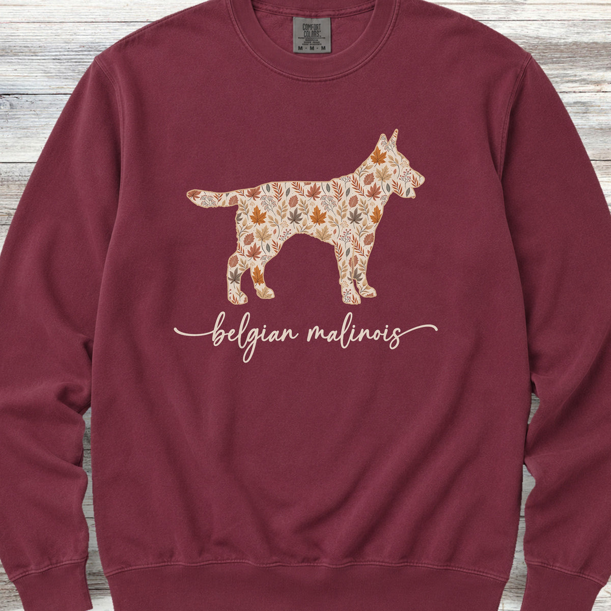 Belgian Malinois Fall Sweatshirt - Crimson