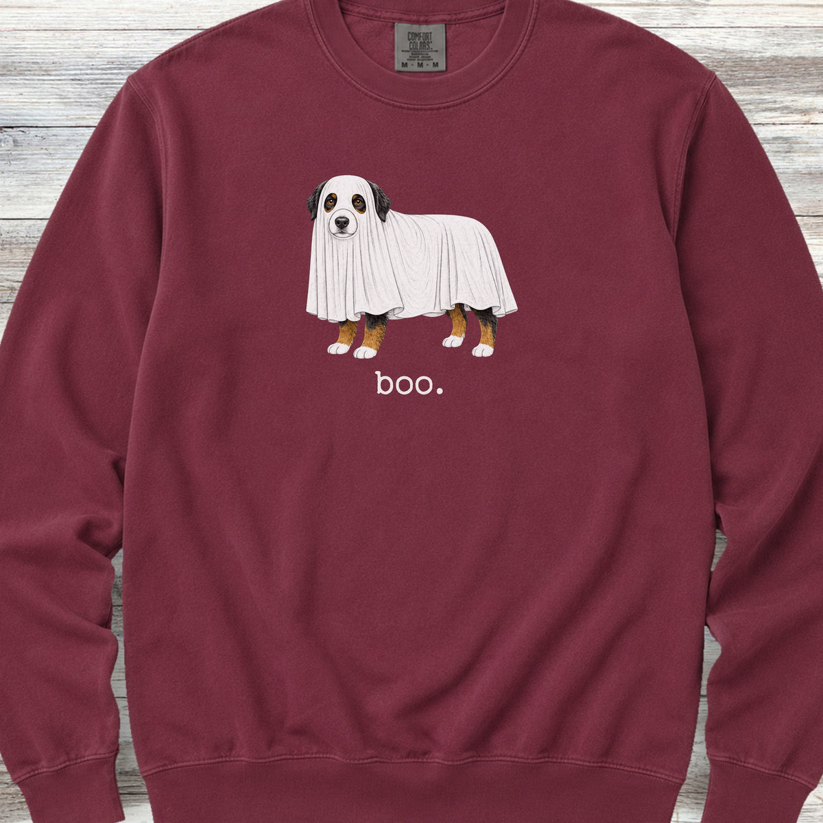Australian Mountain Dog Boo Sweatshirt - Crimson