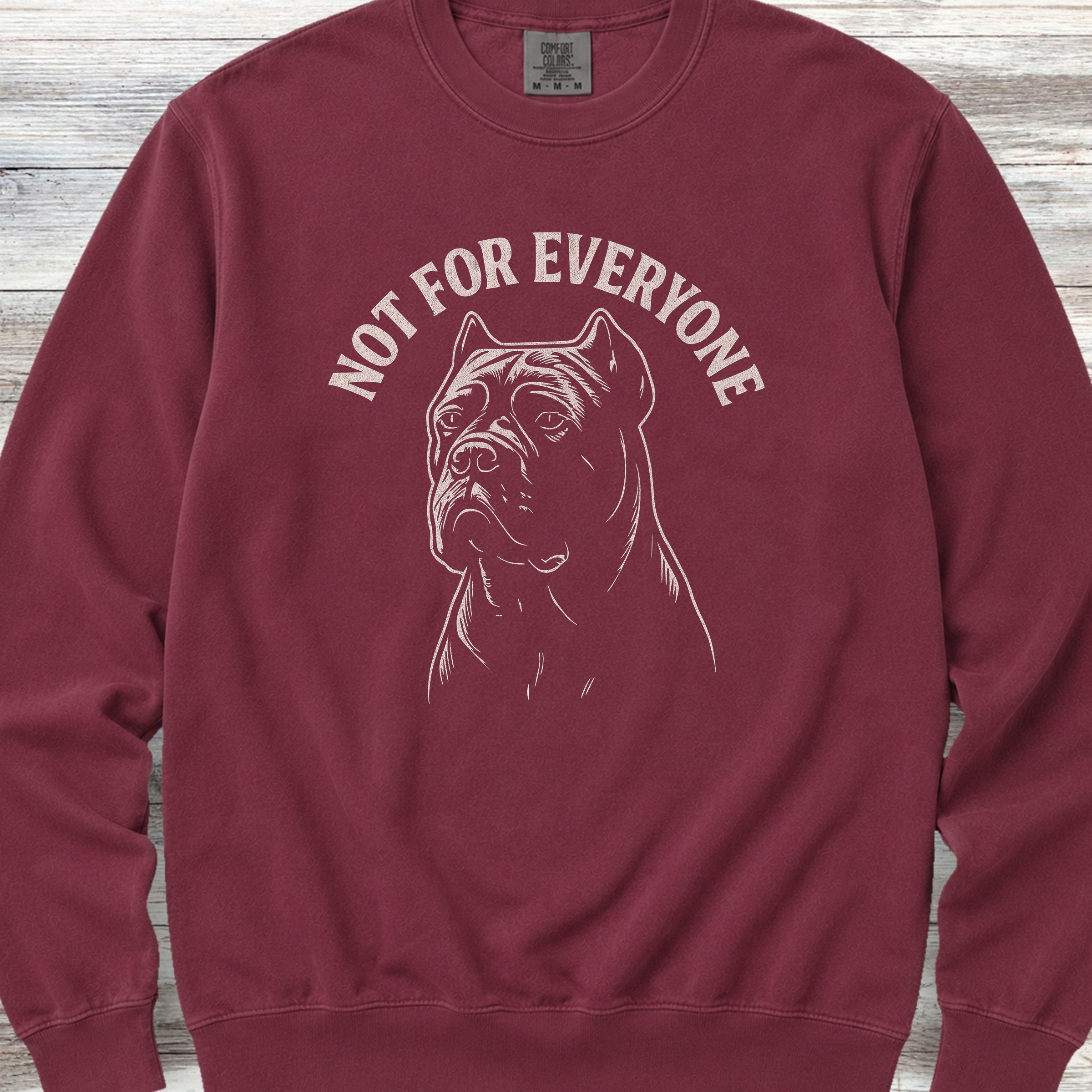 Cane Corso Not Everyone Sweatshirt - Crimson