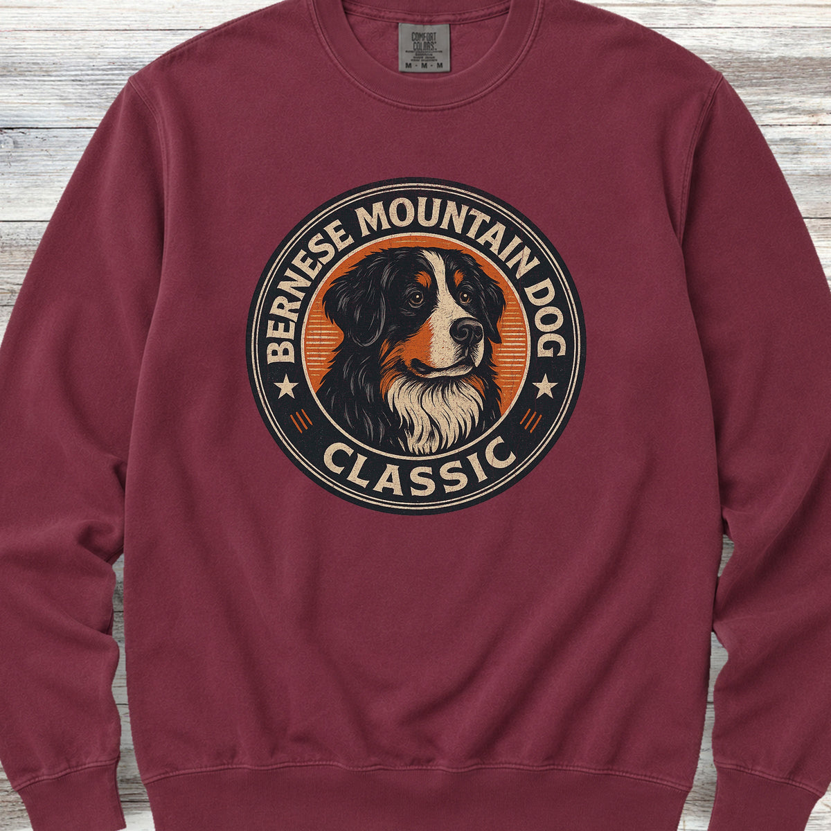 Bernese Mountain Dog Classic Sweatshirt - Crimson