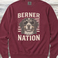 Bernese Mountain Dog Nation Sweatshirt - Crimson
