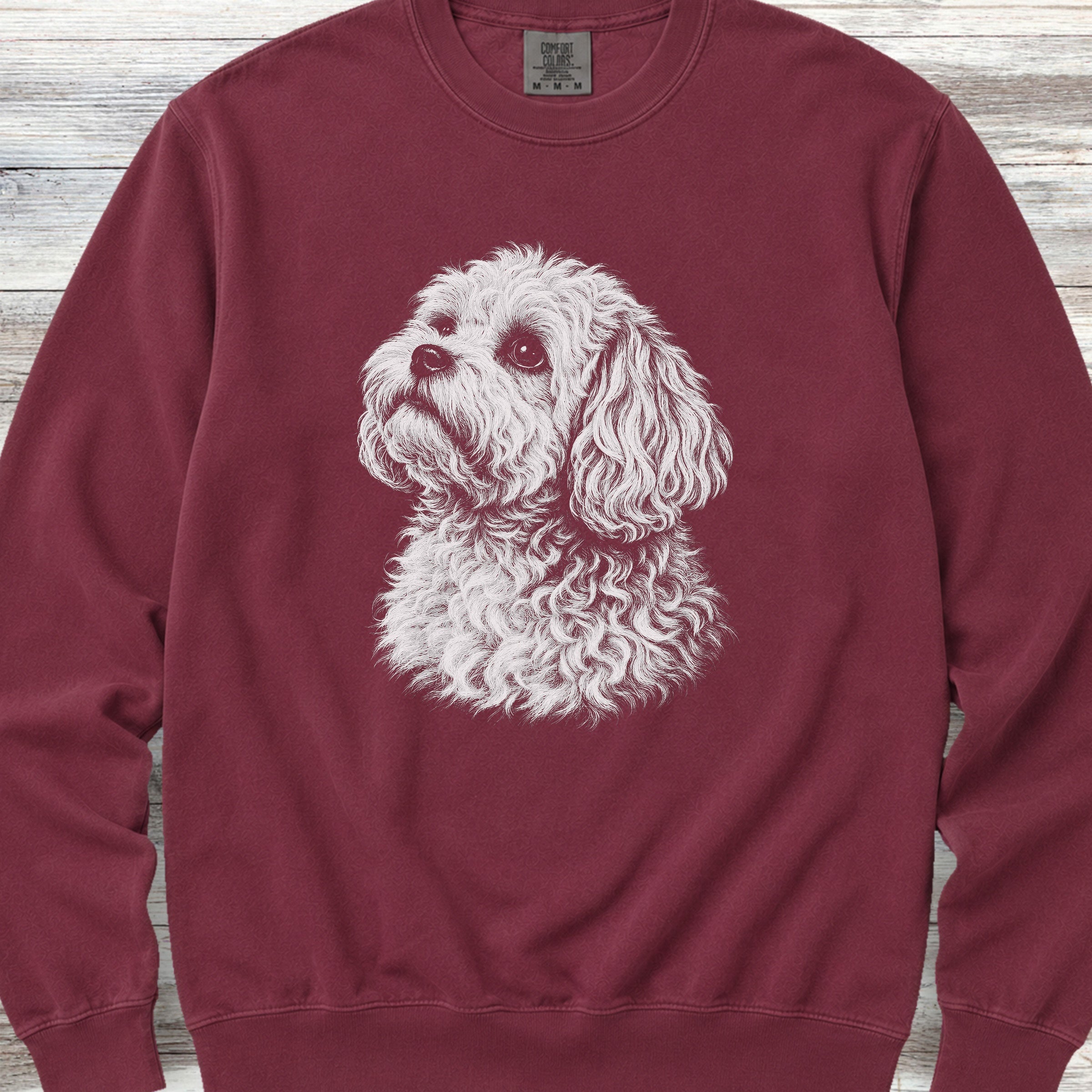 Maltipoo Loyalty Sweatshirt - Crimson