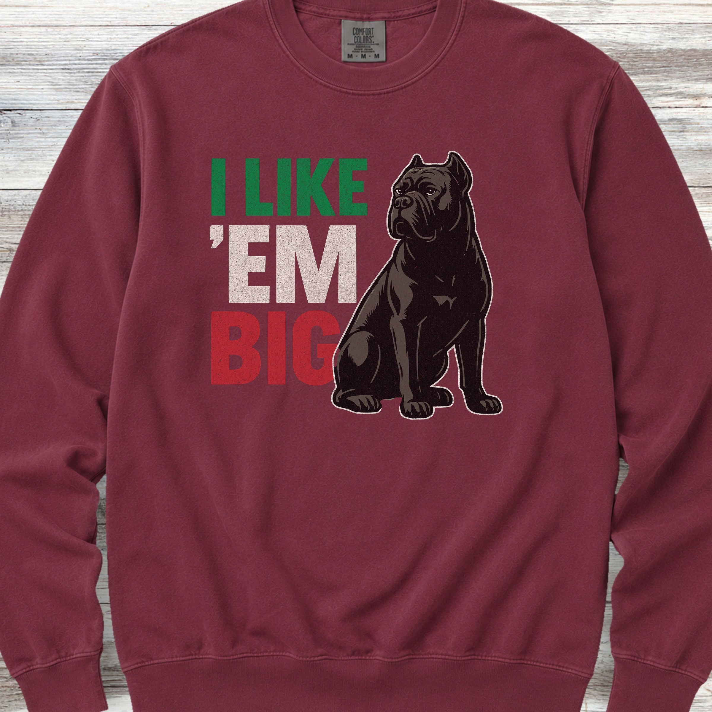 Cane Corso Big Sweatshirt - Crimson