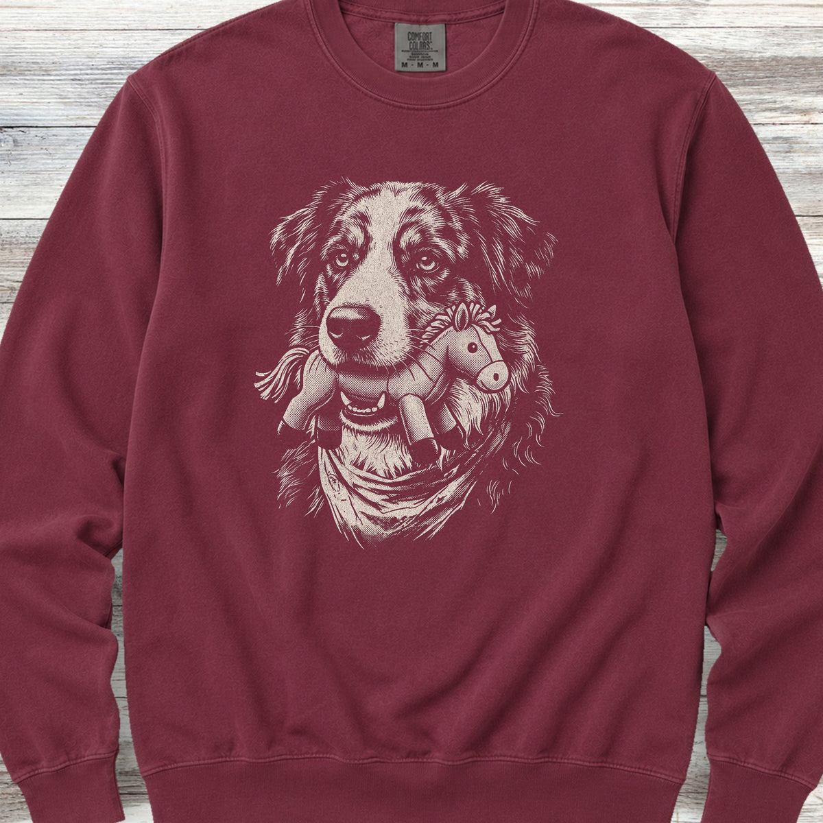American Shepherd Favorite Toy Sweatshirt - Crimson