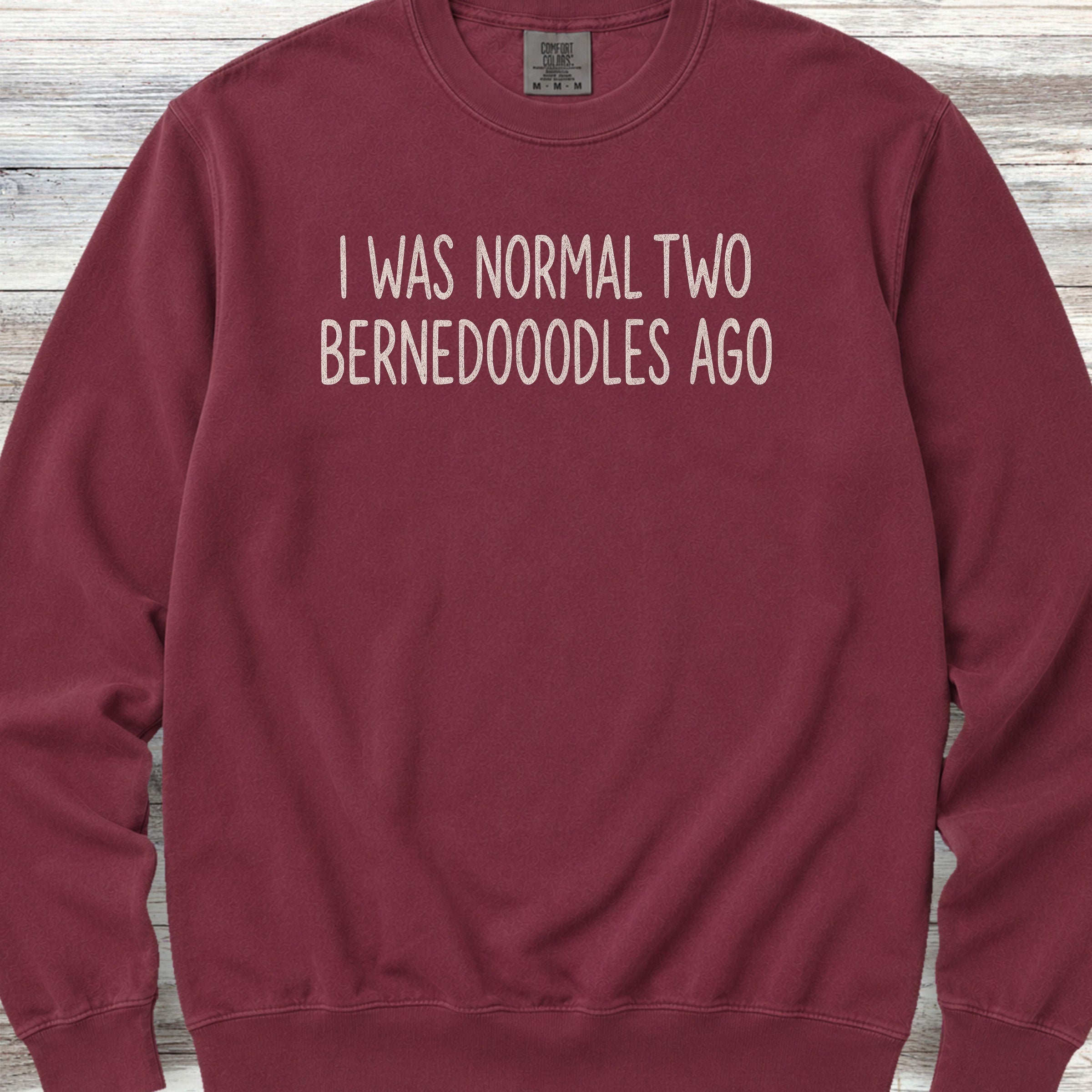 Bernedoodle Normal Sweatshirt - Crimson