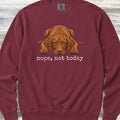 Vizsla Nope Sweatshirt - Crimson