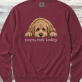 Cockapoo Nope Sweatshirt - Crimson