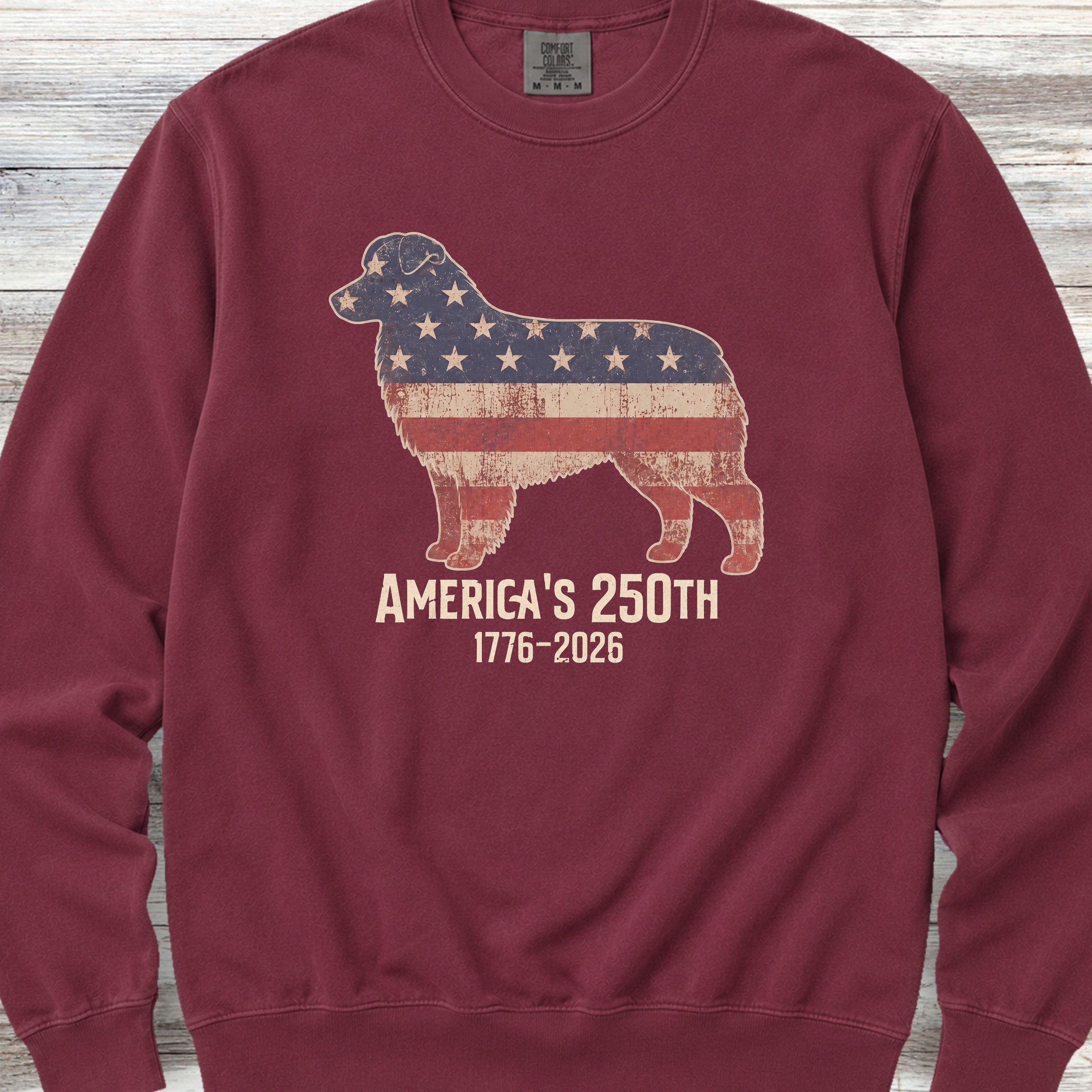 Australian Shepherd 250 Sweatshirt - Crimson