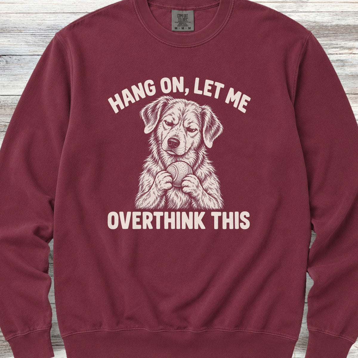 Let Me Overthink This Sweatshirt - Crimson