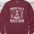 Border Collie Nation Sweatshirt - Crimson