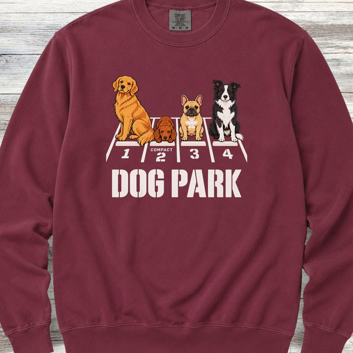 Dog Park Sweatshirt - Crimson