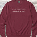 Alibi Dog Walk Sweatshirt - Crimson