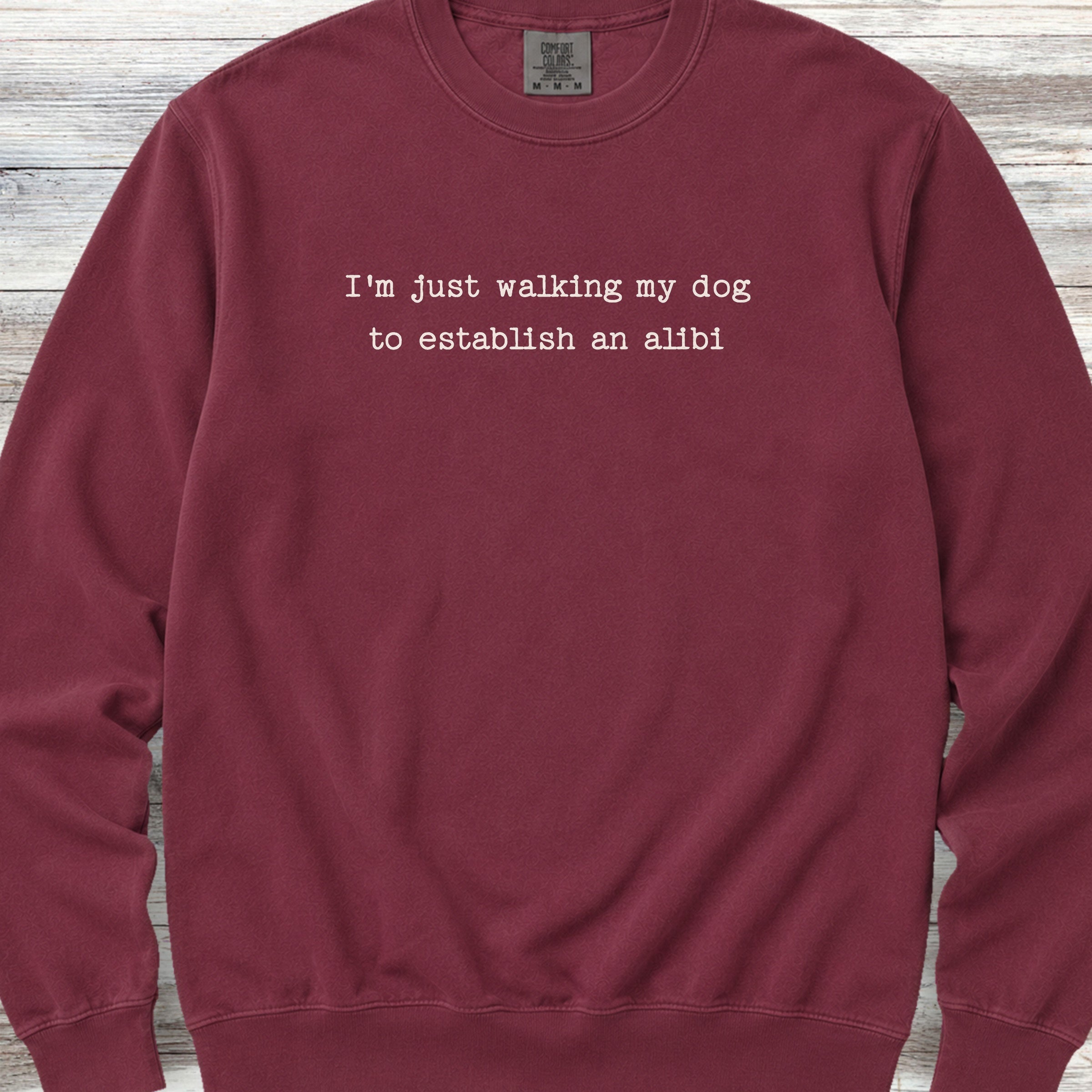 Alibi Dog Walk Sweatshirt - Crimson