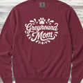 Greyhound Groovy Mom Sweatshirt - Crimson