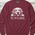 Golden Retriever Lapdog Sweatshirt - Crimson