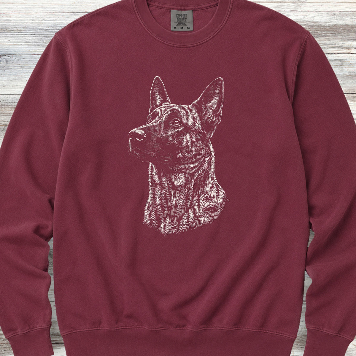 Dutch Shepherd Loyalty Sweatshirt - Crimson