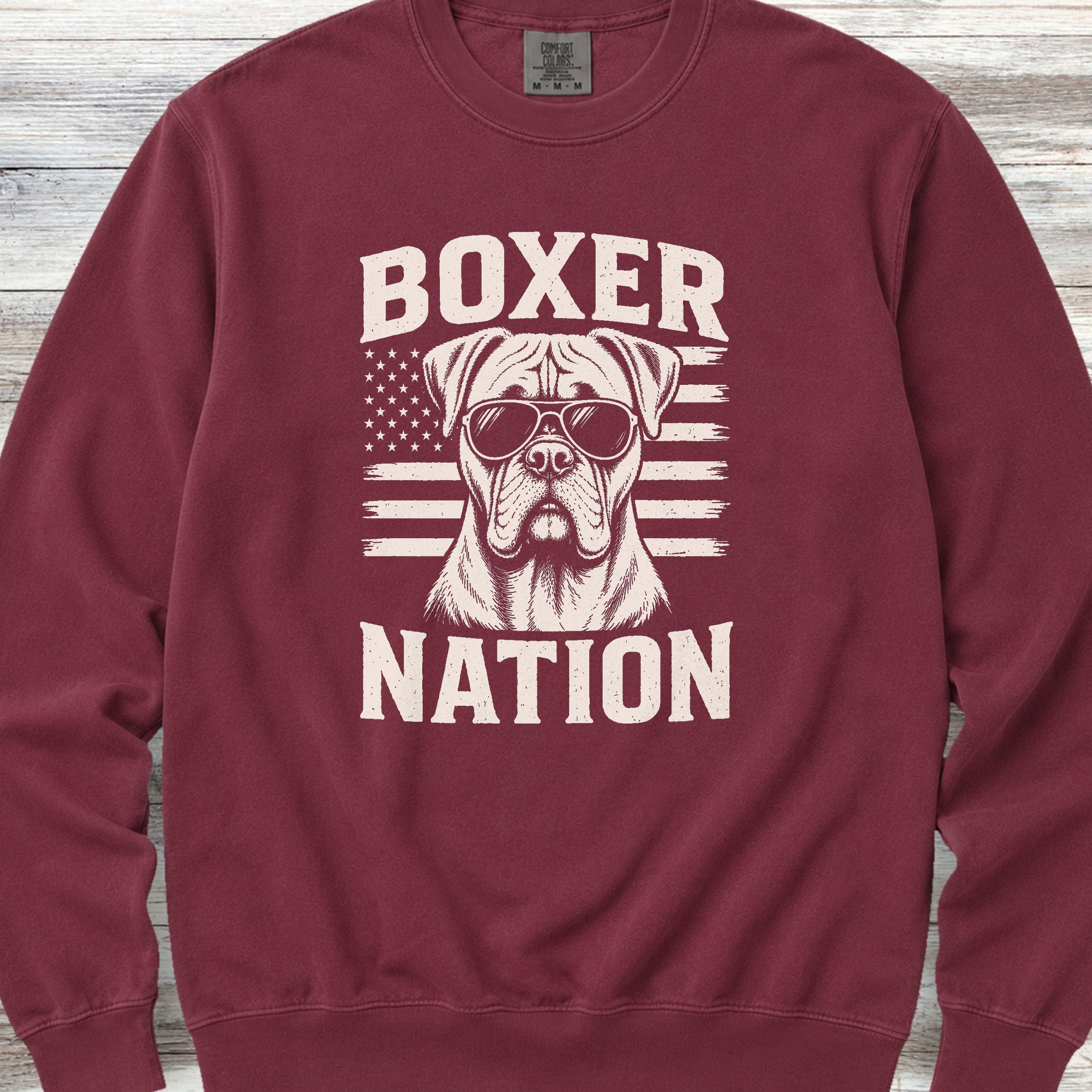 Boxer Nation Sweatshirt - Crimson