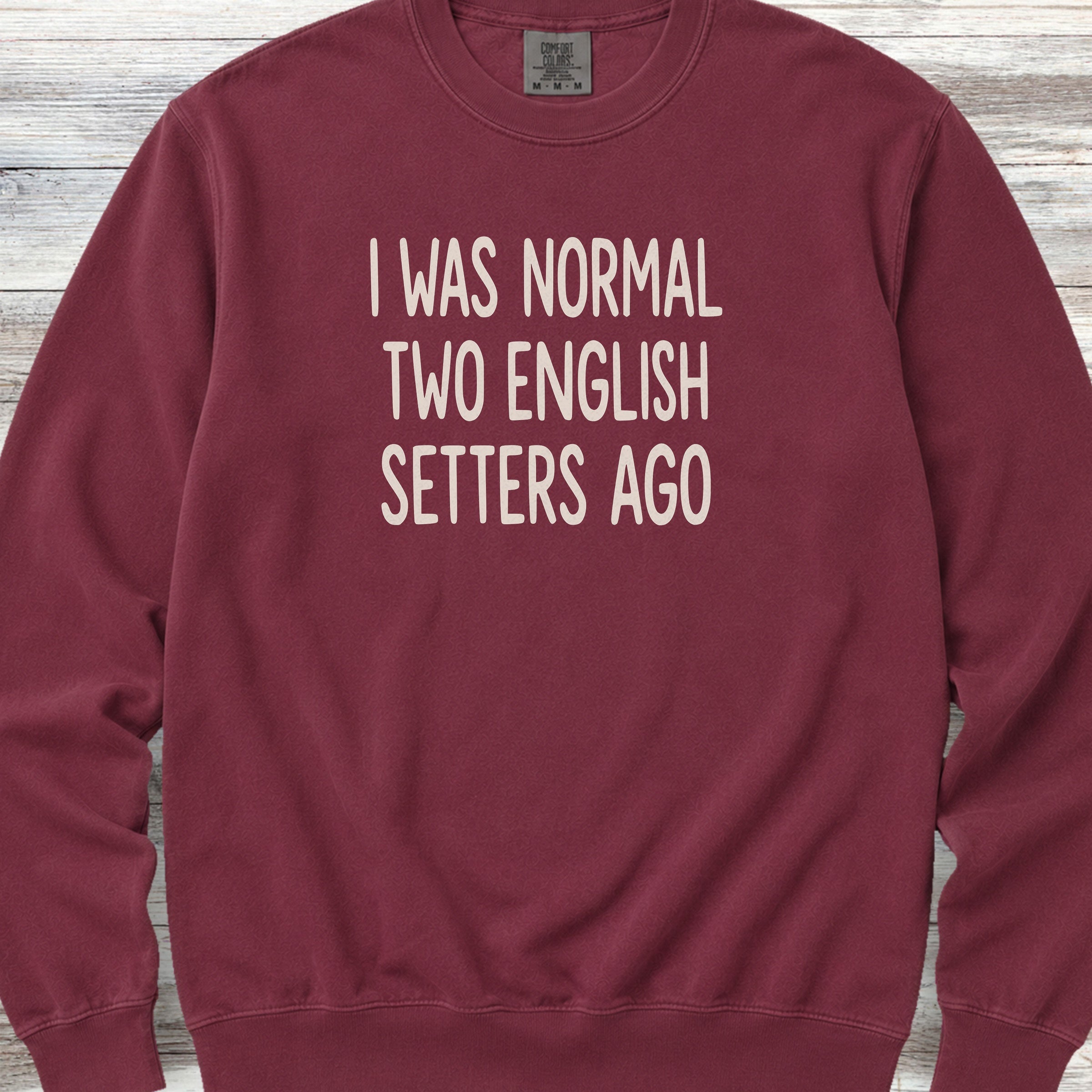 English Setter Normal Sweatshirt - Crimson