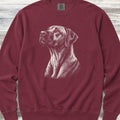Rhodesian Ridgeback Loyalty Sweatshirt - Crimson