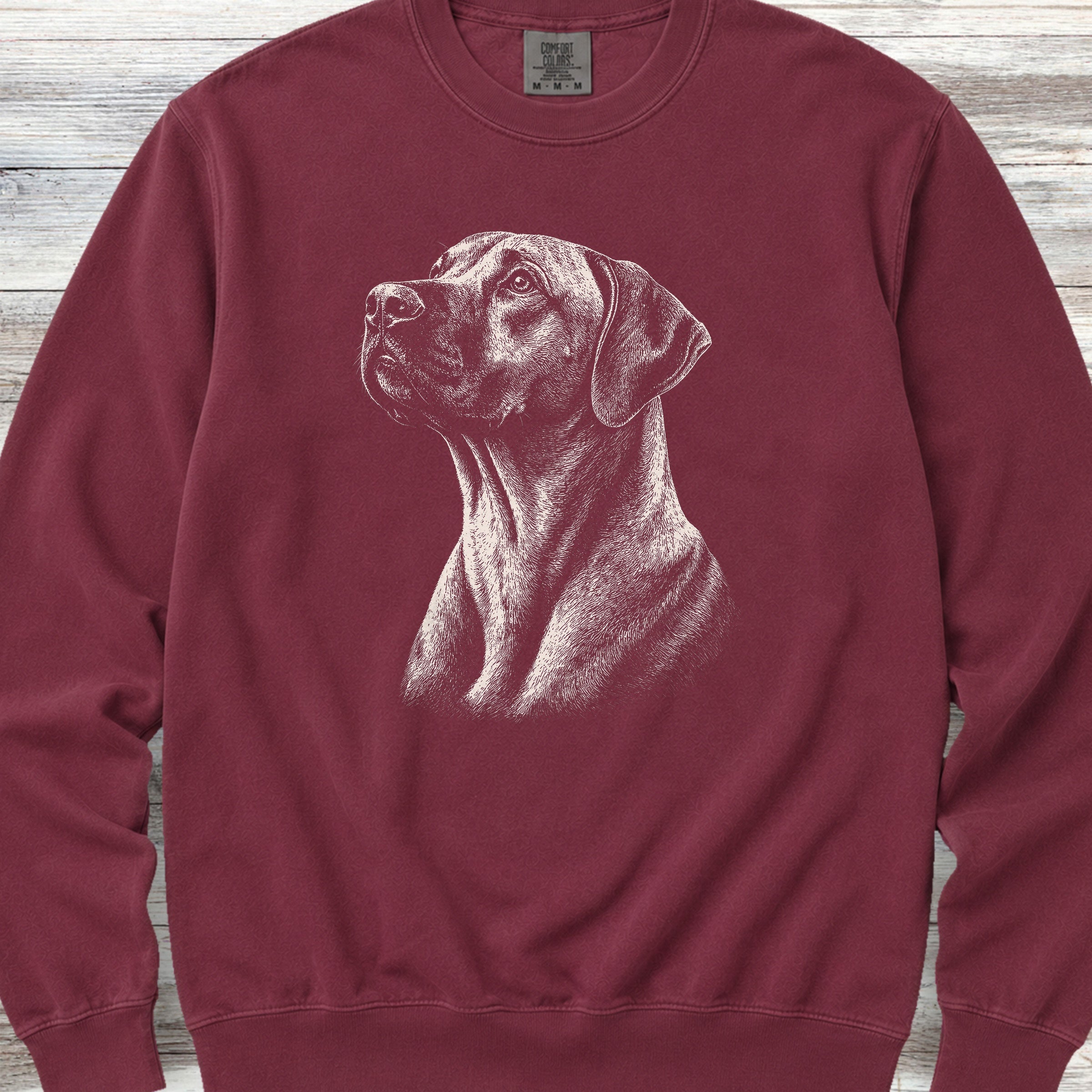 Rhodesian Ridgeback Loyalty Sweatshirt - Crimson