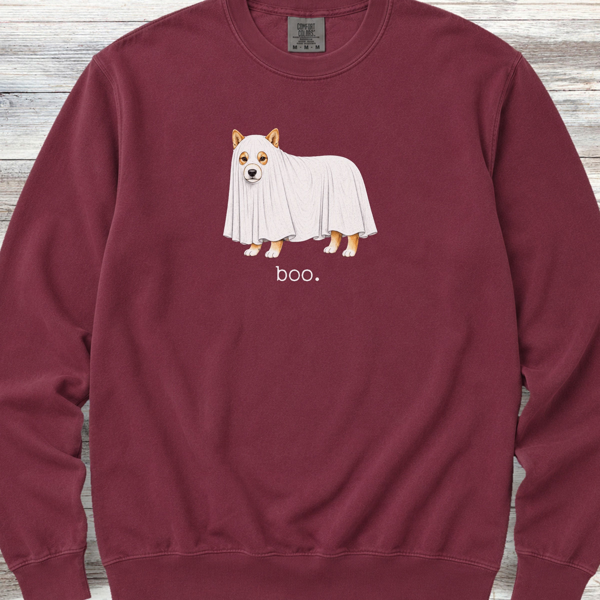 Shiba Inu Boo Sweatshirt - Crimson