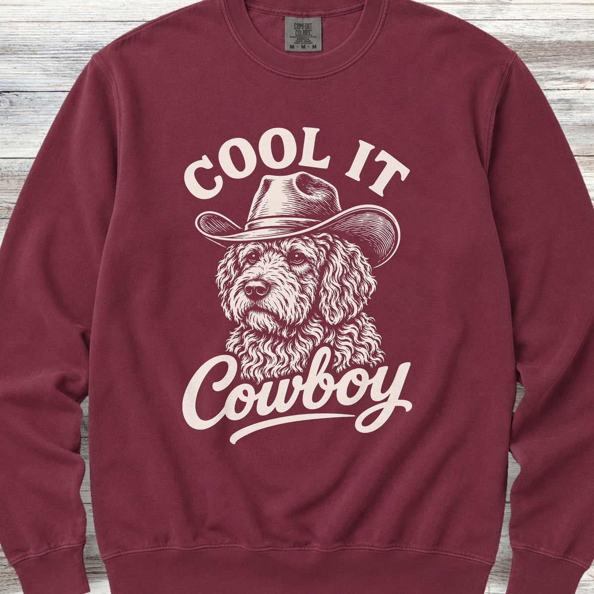 Labradoodle Cool It Sweatshirt - Crimson