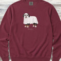 Bernedoodle Boo Sweatshirt - Crimson