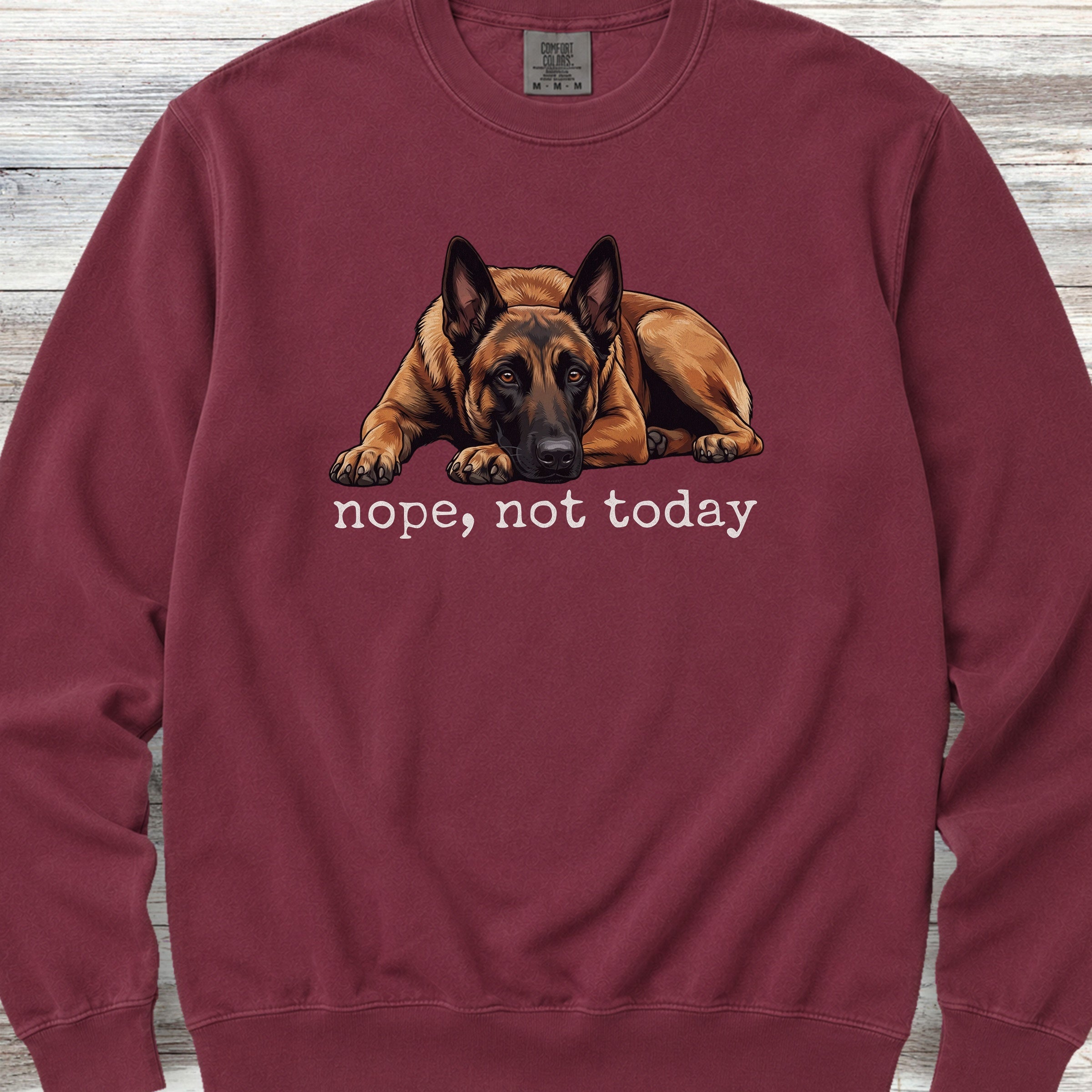Belgian Malinois Nope Sweatshirt - Crimson