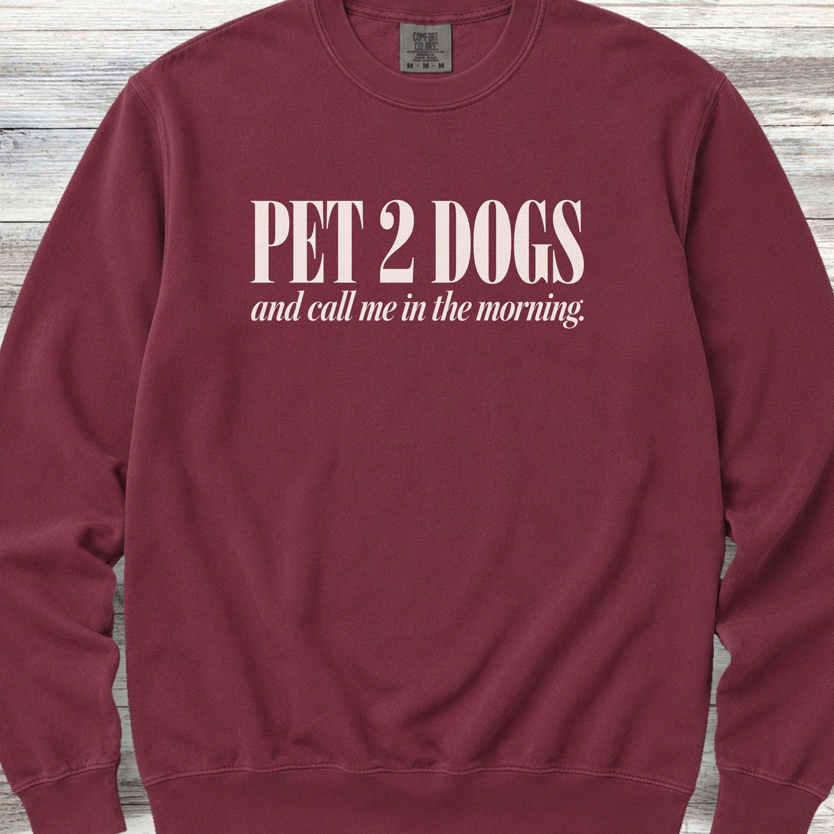 Pet 2 Dogs Sweatshirt - Crimson