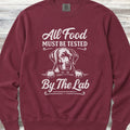 Labrador Retriever Food Test Sweatshirt - Crimson