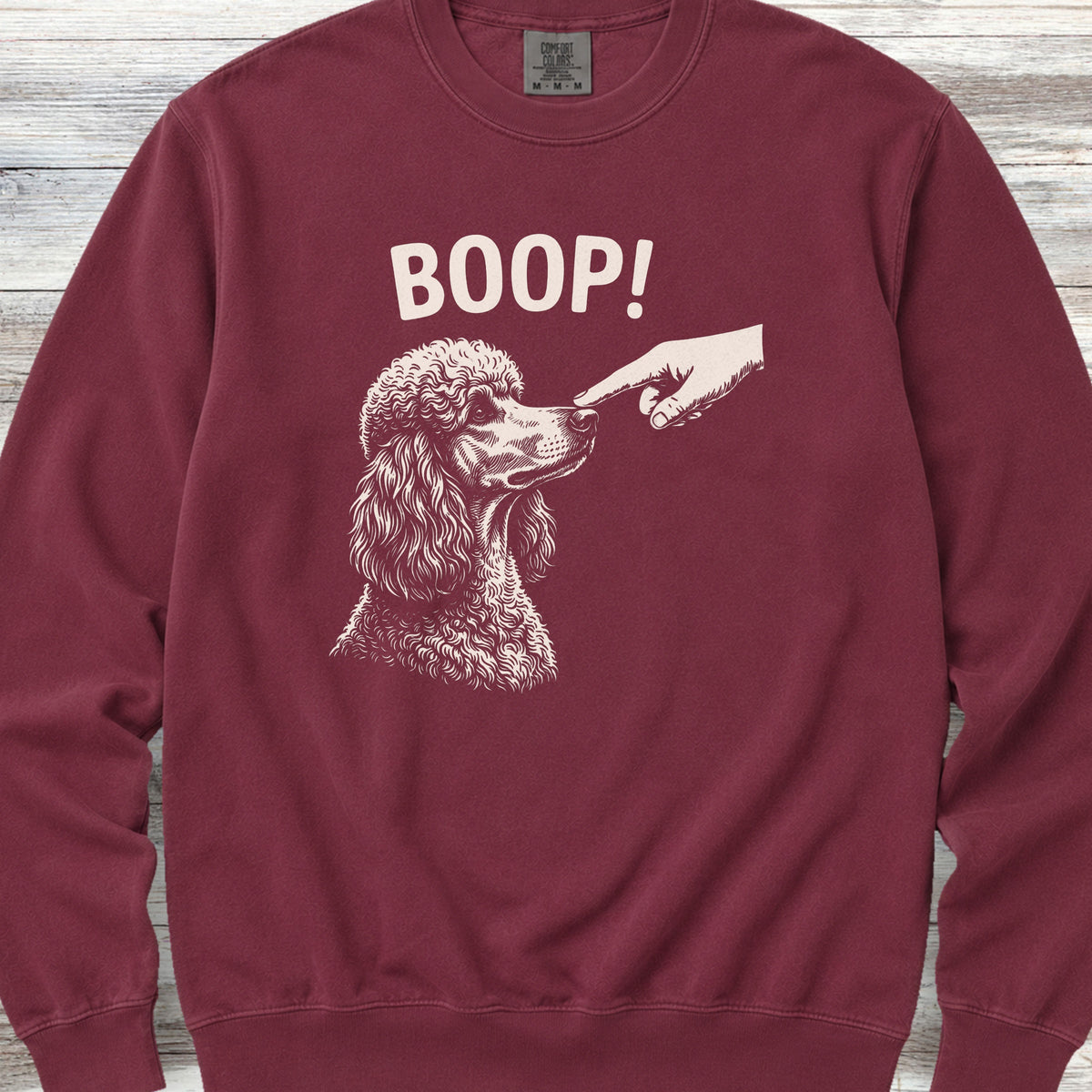 Poodle Boop! Sweatshirt - Crimson