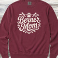 Bernese Mountain Dog Groovy Mom Sweatshirt - Crimson