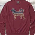 Husky Vintage USA Sweatshirt - Crimson