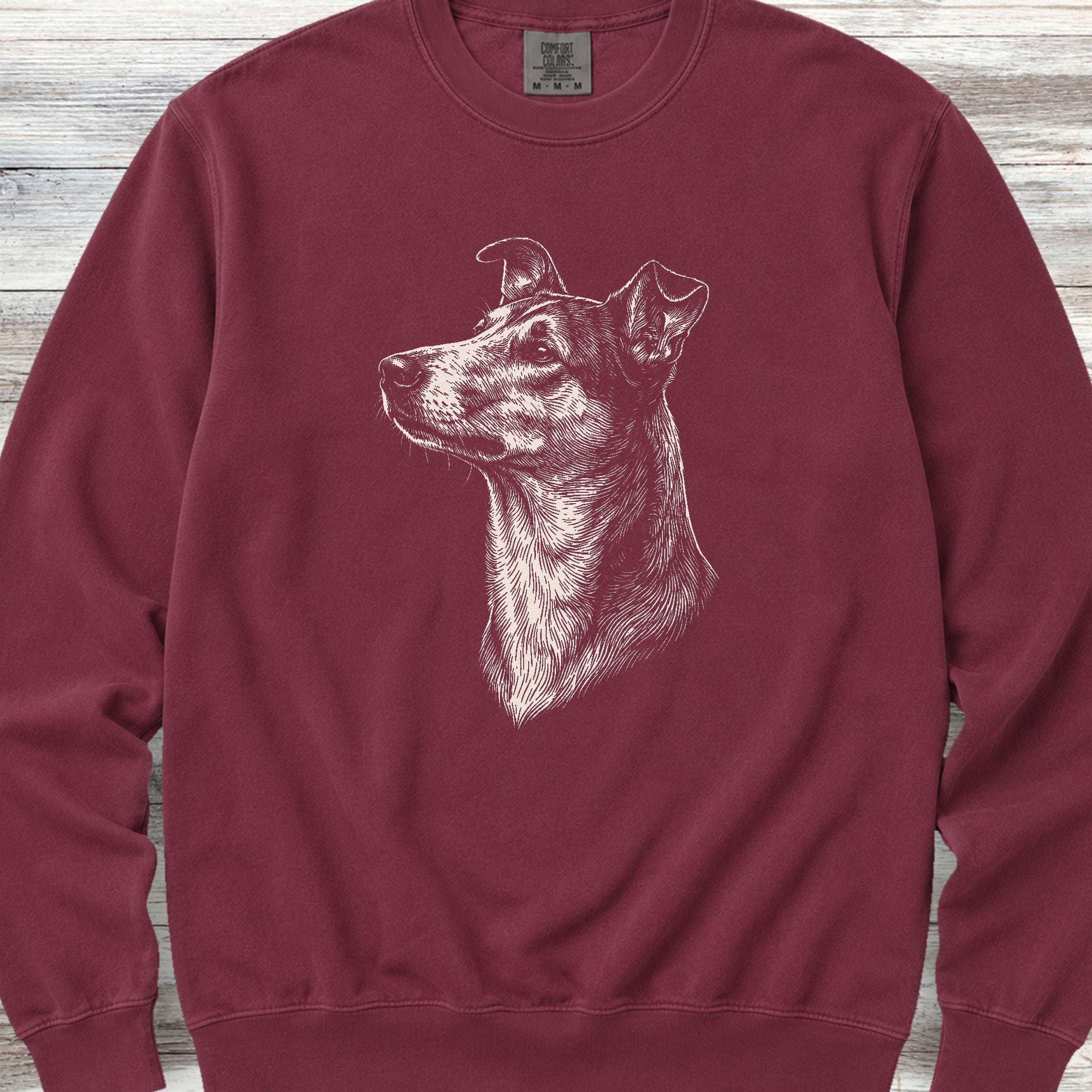 Smooth Collie Loyalty Sweatshirt - Crimson