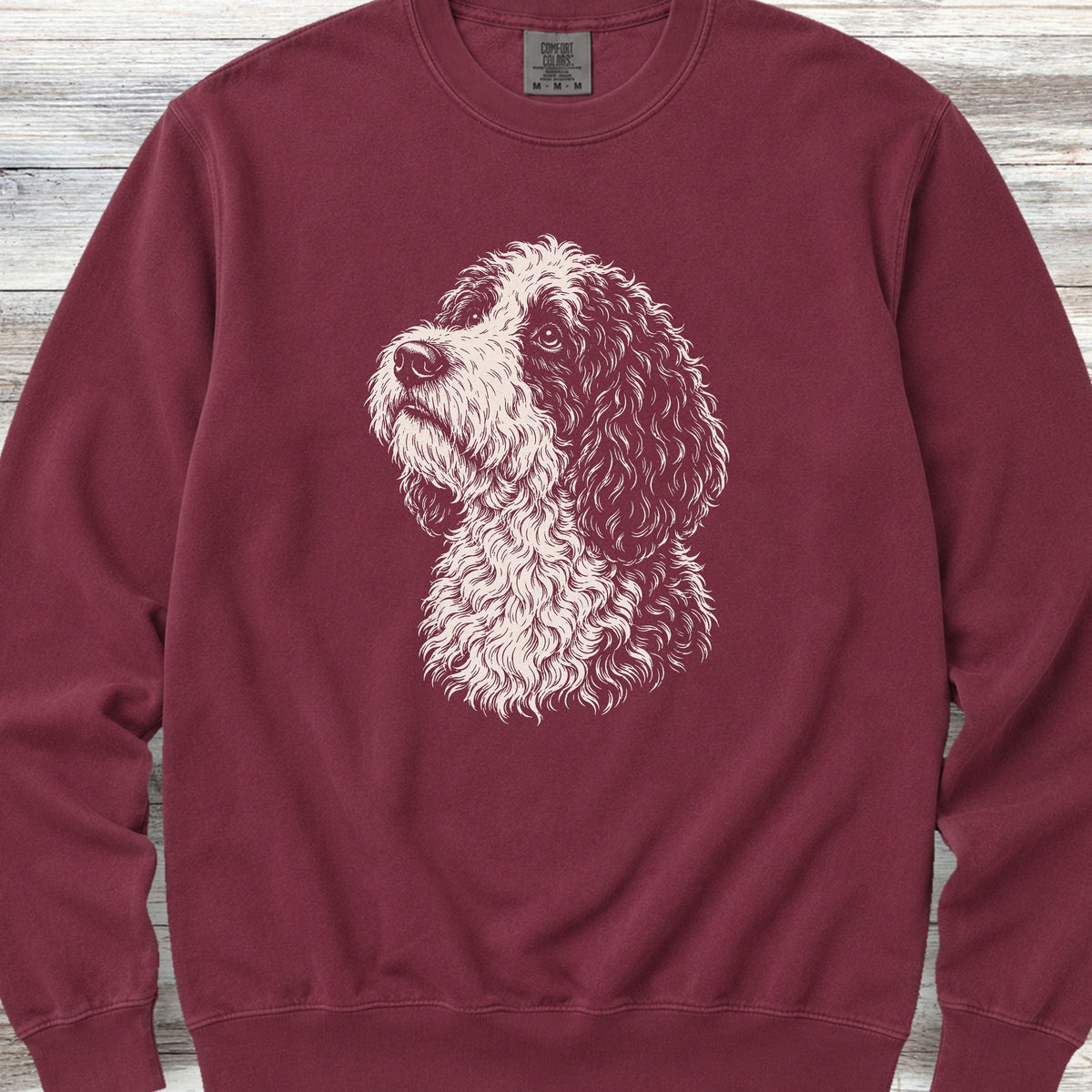 Sheepadoodle Loyalty Sweatshirt - Crimson