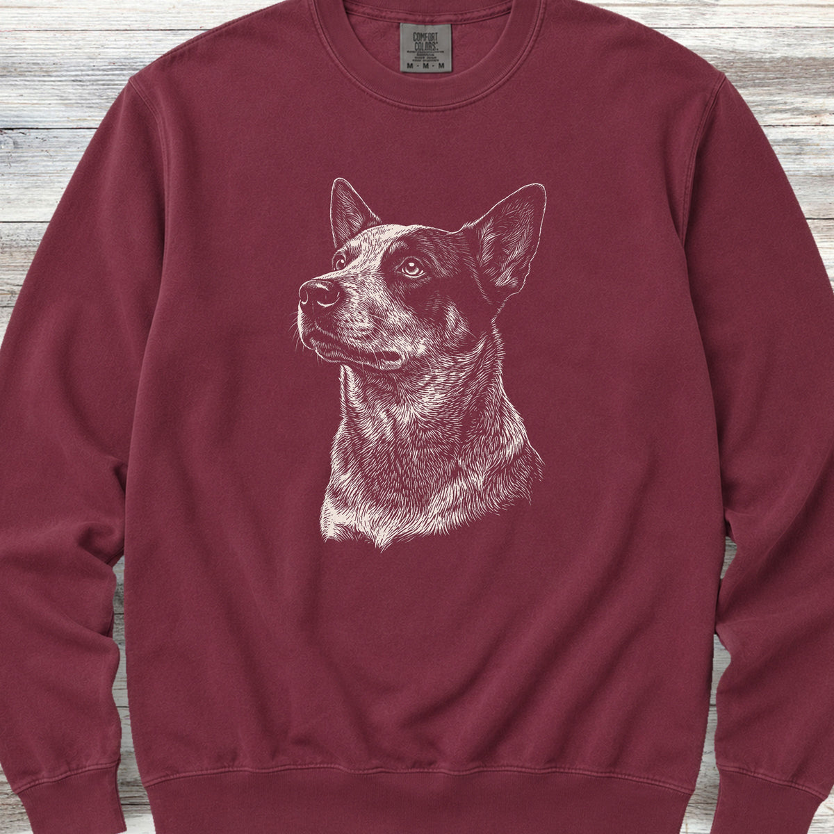 Australian Cattle Dog Loyalty Sweatshirt - Crimson