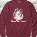 Shetland Sheepdog Bless Your Heart Sweatshirt - Crimson