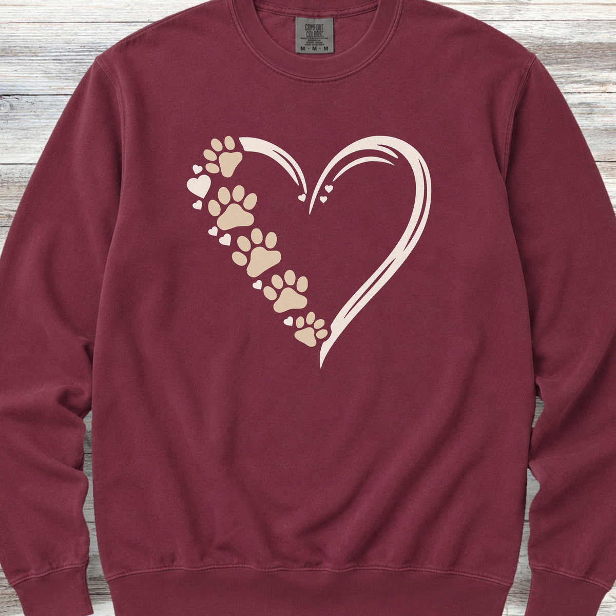 Loyal Heart Sweatshirt - Crimson