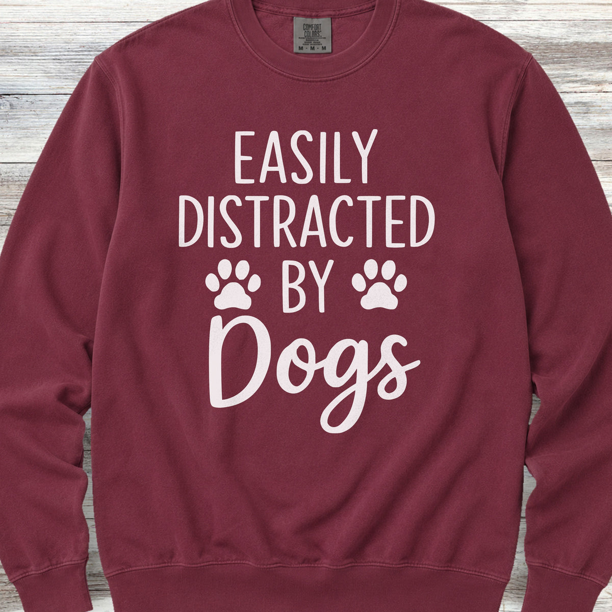 Distracted Sweatshirt - Crimson